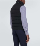 Tom Ford Leather-trimmed down vest