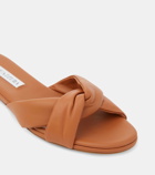 Aquazzura Olie leather slides