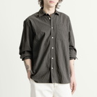 Foret Men's Scout Micro Check Shirt in Faded Black Check