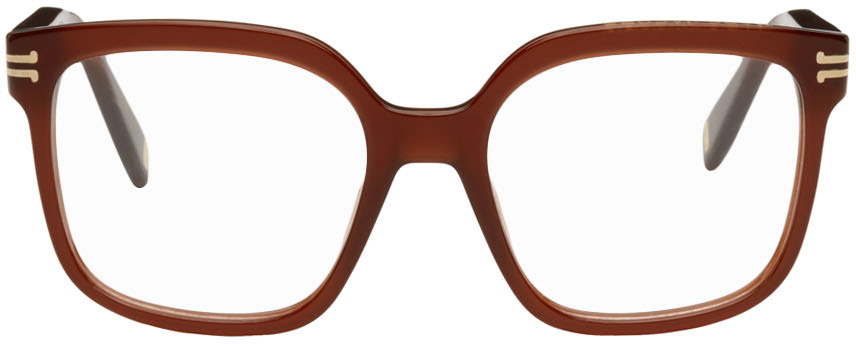 Marc Jacobs Brown Square Glasses Marc Jacobs