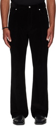 Ferragamo Black Corduroy Trousers