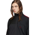 South2 West8 Black Smooth Trainer Zip-Up Sweater