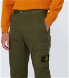 Stone Island Cotton-blend gabardine cargo pants