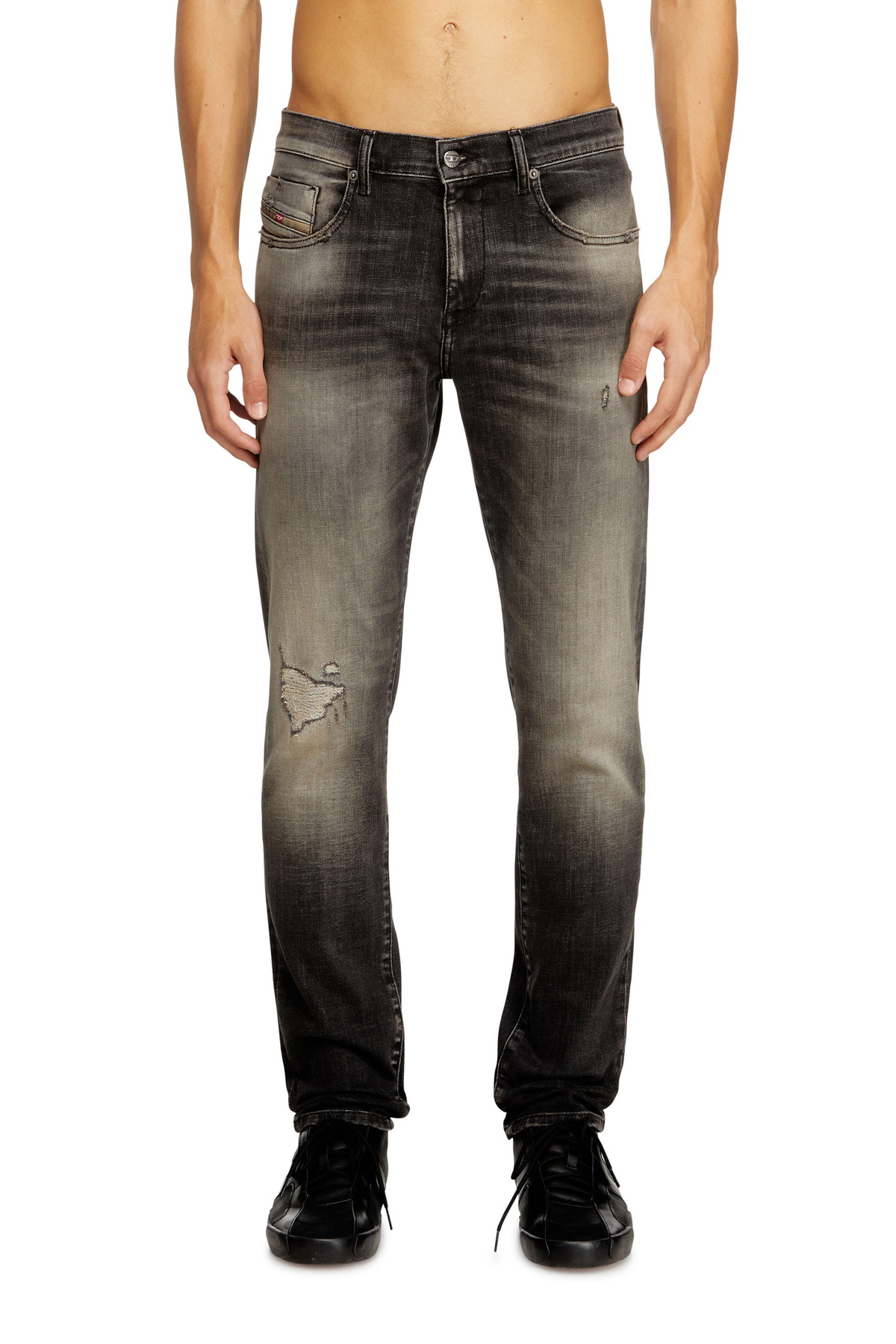 Diesel Slim 2060 D-Strukt Joggjeans - Jeans Mens in Grey Diesel