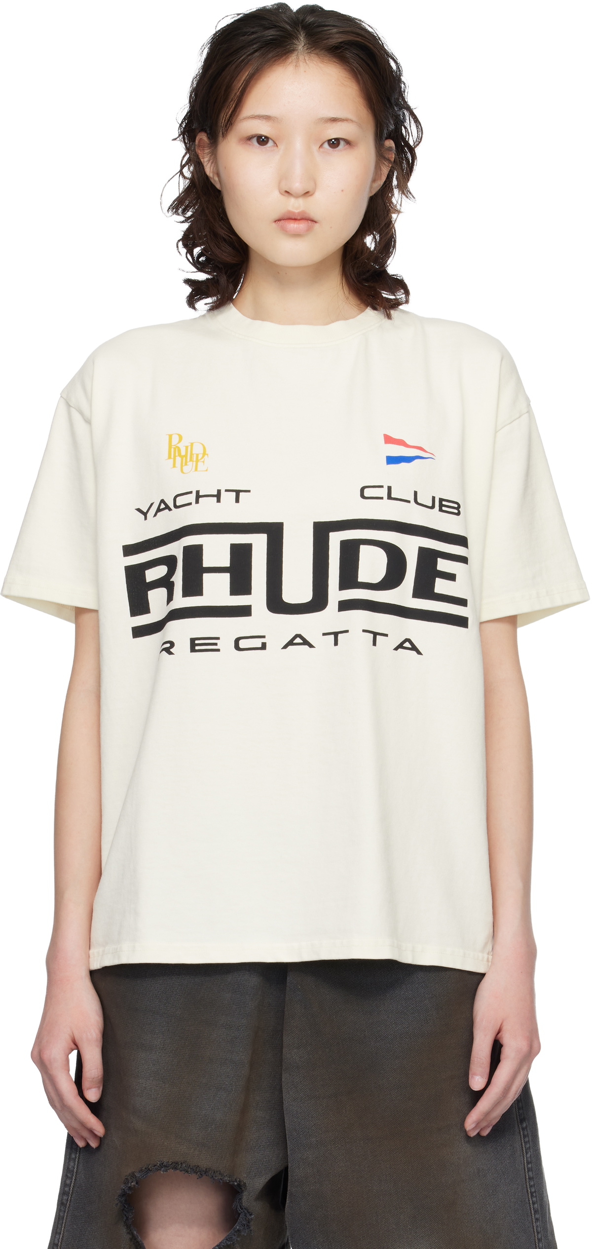 Rhude Off-White Rhude Regatta Club T-shirt