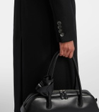 Blumarine Embellished double-breasted wool-blend coat