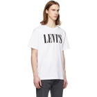 Levis White 90s Serif Logo Relaxed T-Shirt