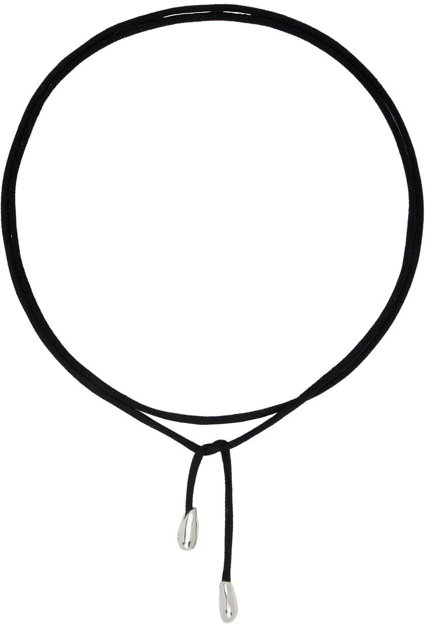 Sophie Buhai Black Elegant Shoelace Choker