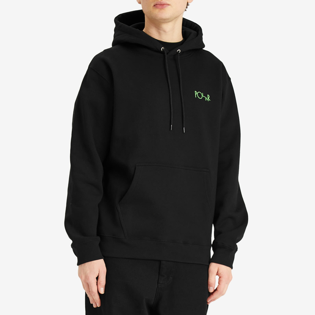 Polar Skate Co. Men's Dave Fill Logo Hoodie in Black
