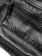SAINT LAURENT - Logo-Embossed Leather Holdall - Black