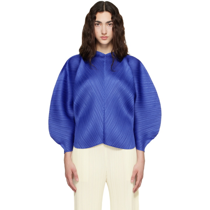 Photo: PLEATS PLEASE ISSEY MIYAKE Blue Coast Blouse