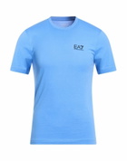 Ea7 Mens T-shirt Light in Blue
