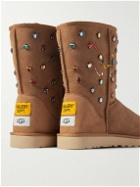 UGG Australia - Gallery Dept. Classic Short Regenerate Shearling-Lined Embellished Suede Boots - Brown