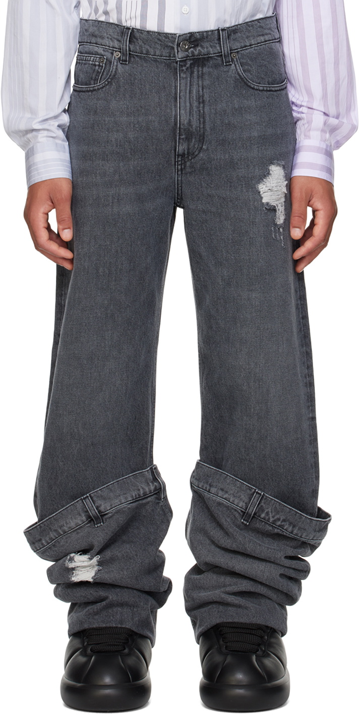 JW Anderson Gray Bucket Jeans JW Anderson