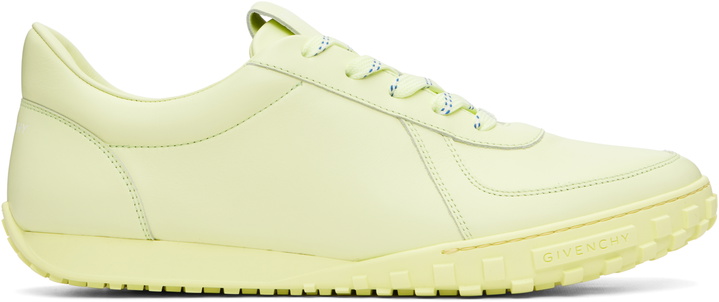 Photo: Givenchy Green Glide Leather Sneakers