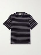 Oliver Spencer - Webber Striped Cotton-Jersey T-Shirt - Blue