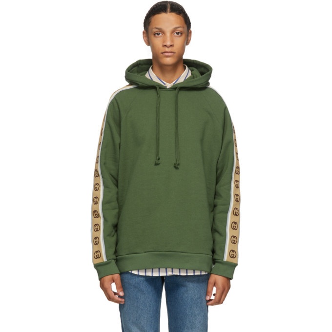 Photo: Gucci Green Cotton Jersey Hoodie