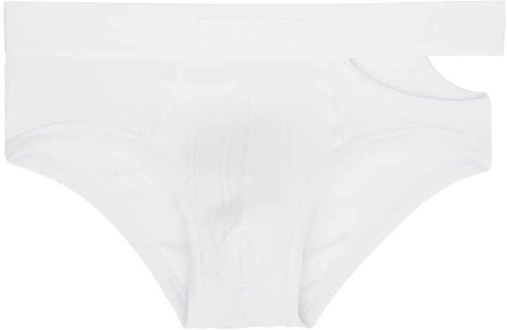 Photo: LGN Louis Gabriel Nouchi White Cutout Briefs