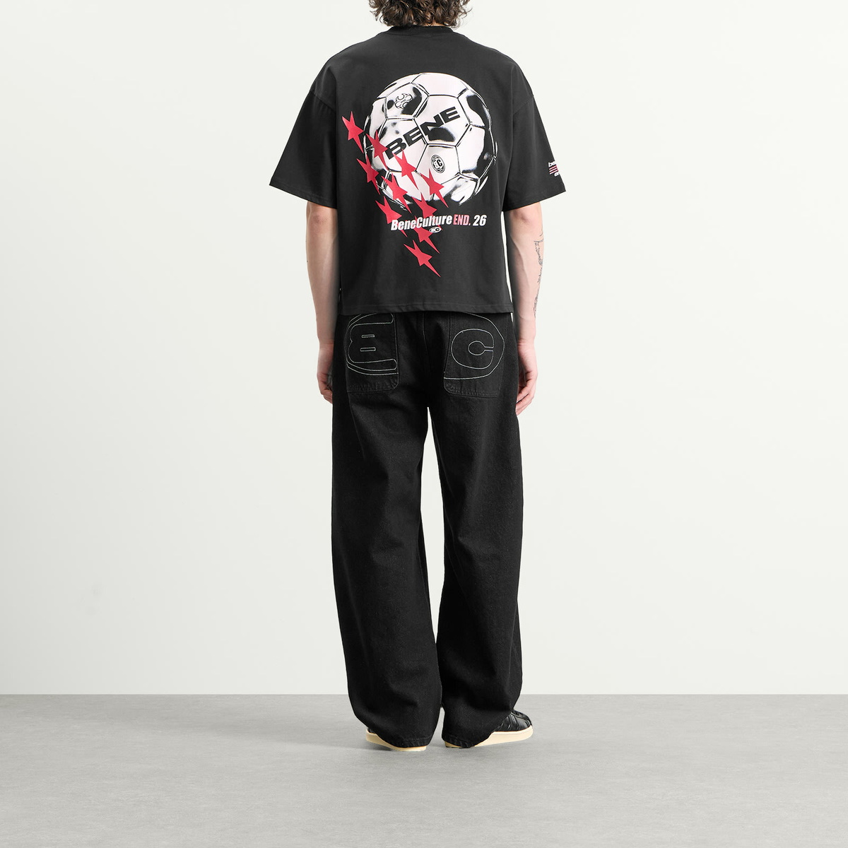 Bene Culture END x . Futbol T-Shirt in Black