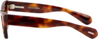 Jil Sander Brown Oliver Peoples 'Edition 3' Cat Eye Sunglasses