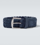 Loro Piana Woven suede belt