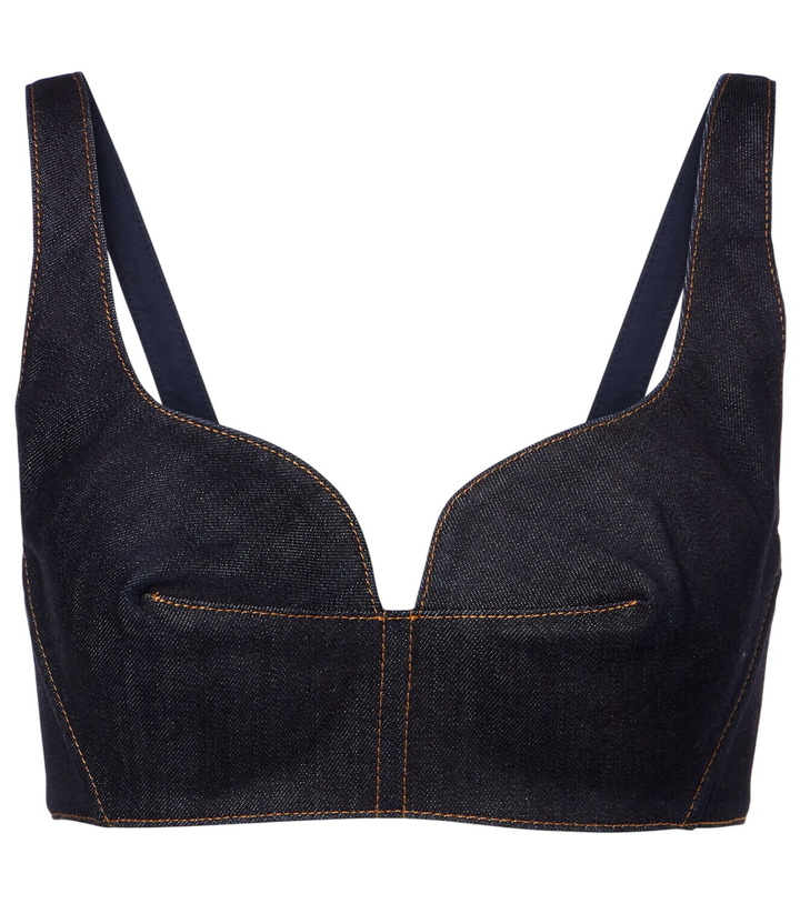 Photo: Givenchy Denim bra top