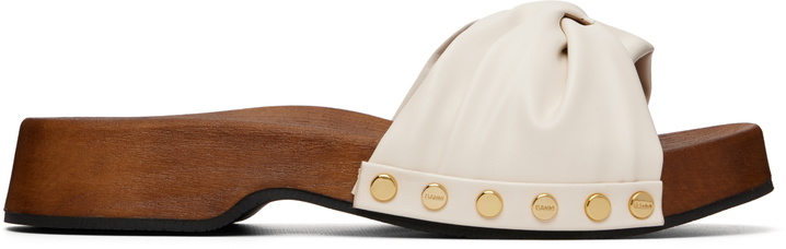 Photo: GANNI Off-White Tia Fairy Clog Sandals