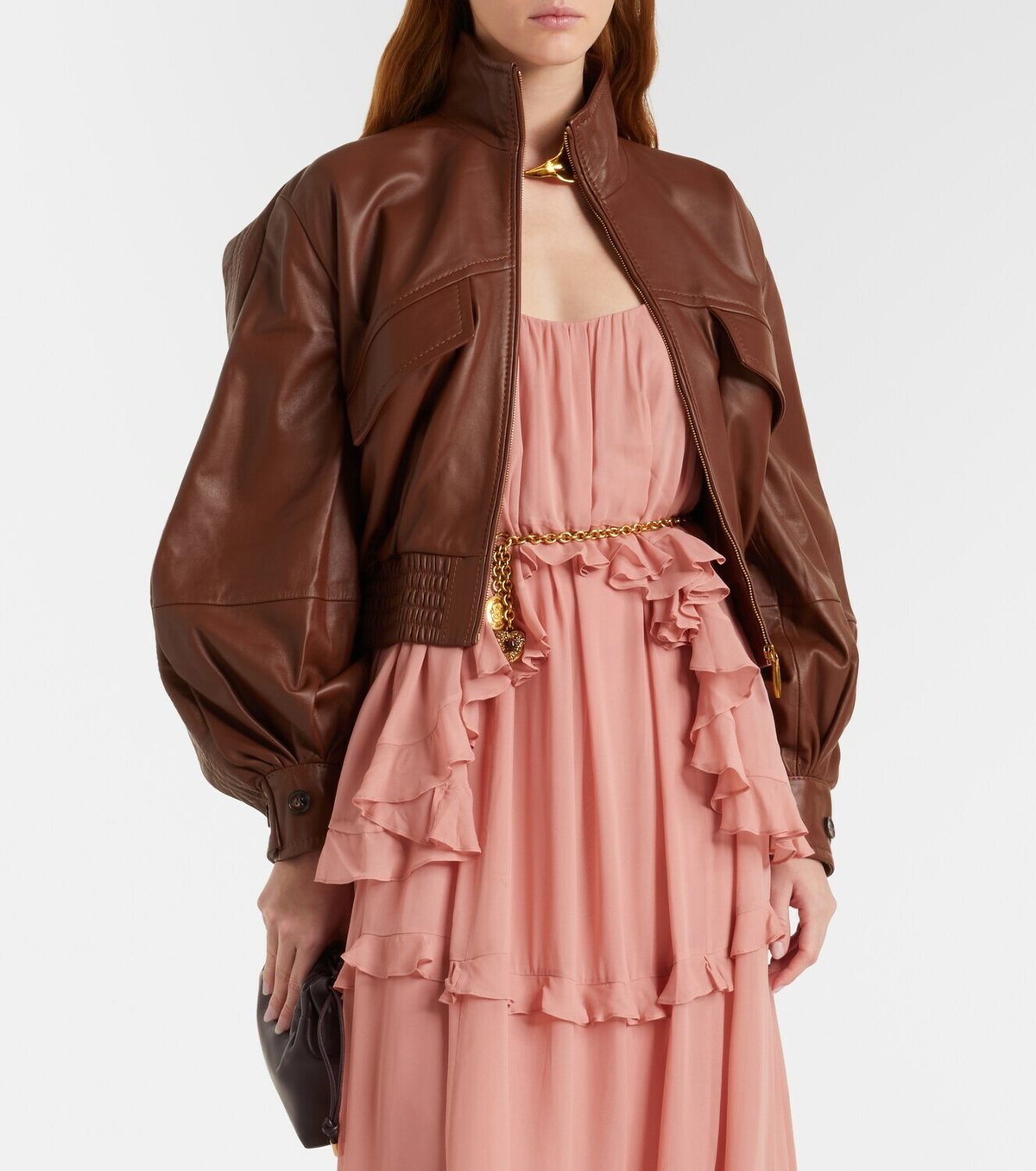 Zimmermann Luna leather bomber jacket