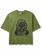 Y,IWO - Strong Logo-Print Cotton-Jersey T-Shirt - Green