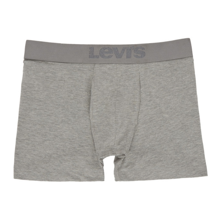 Photo: Levis Two-Pack Grey Logo Boxer Briefs