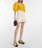 Ulla Johnson Janette cotton jersey and poplin top