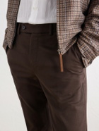 Slowear - Incotex Tapered Cotton-Blend Twill Trousers - Brown
