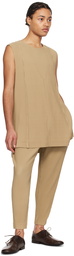 HOMME PLISSÉ ISSEY MIYAKE Beige Monthly Color February Trousers