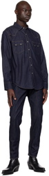 The Letters Indigo Classic Western Denim Shirt