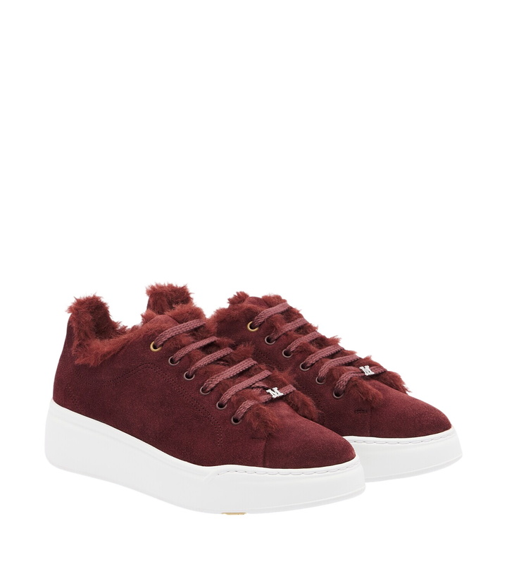 Photo: Max Mara Shearling-lined suede sneakers