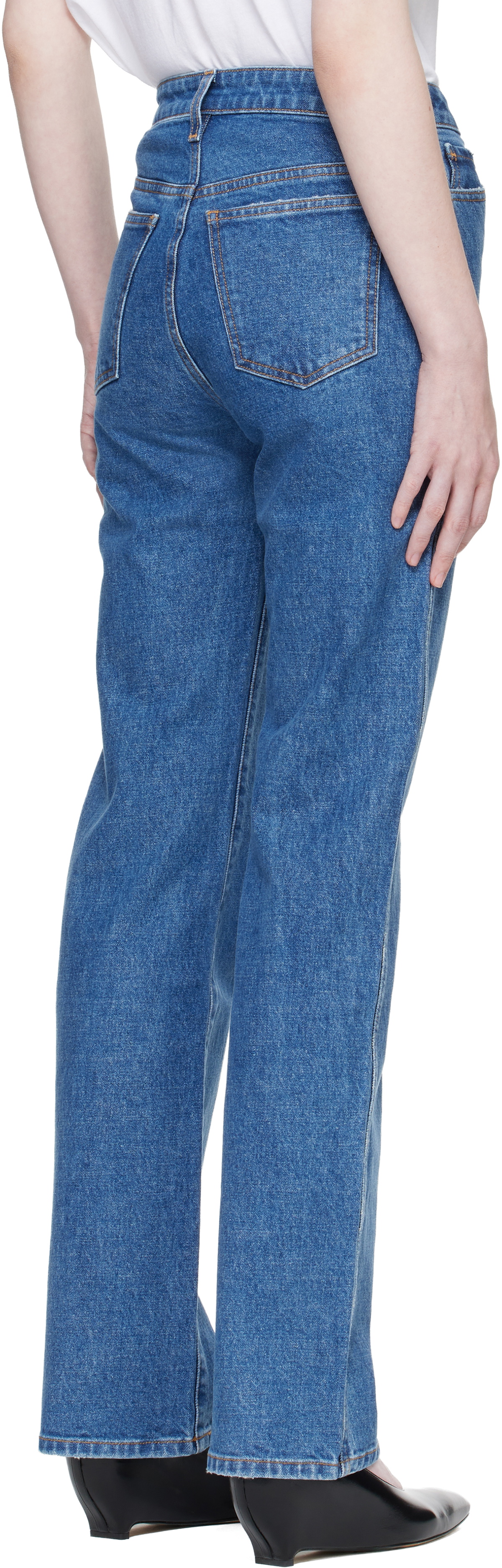 KHAITE Blue Danielle Stretch Jeans