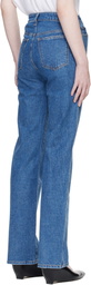 KHAITE Blue Danielle Stretch Jeans