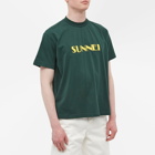 Sunnei Men's Classic Logo T-Shirt in Green