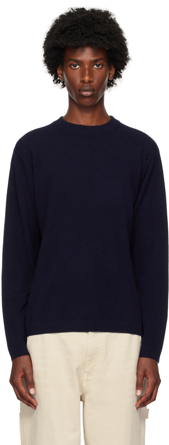 LISA YANG Navy Mason Sweater