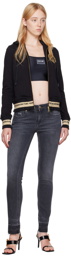 Versace Jeans Couture Black V-Emblem Hoodie