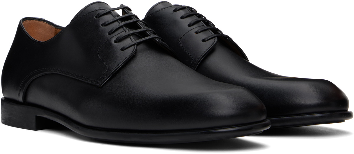 Ferragamo Black Two Tone Derbys
