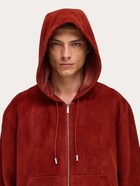 Ferragamo Mens Suede blouson in Red