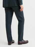 Canali - Houndstooth Wool Suit Trousers - Blue