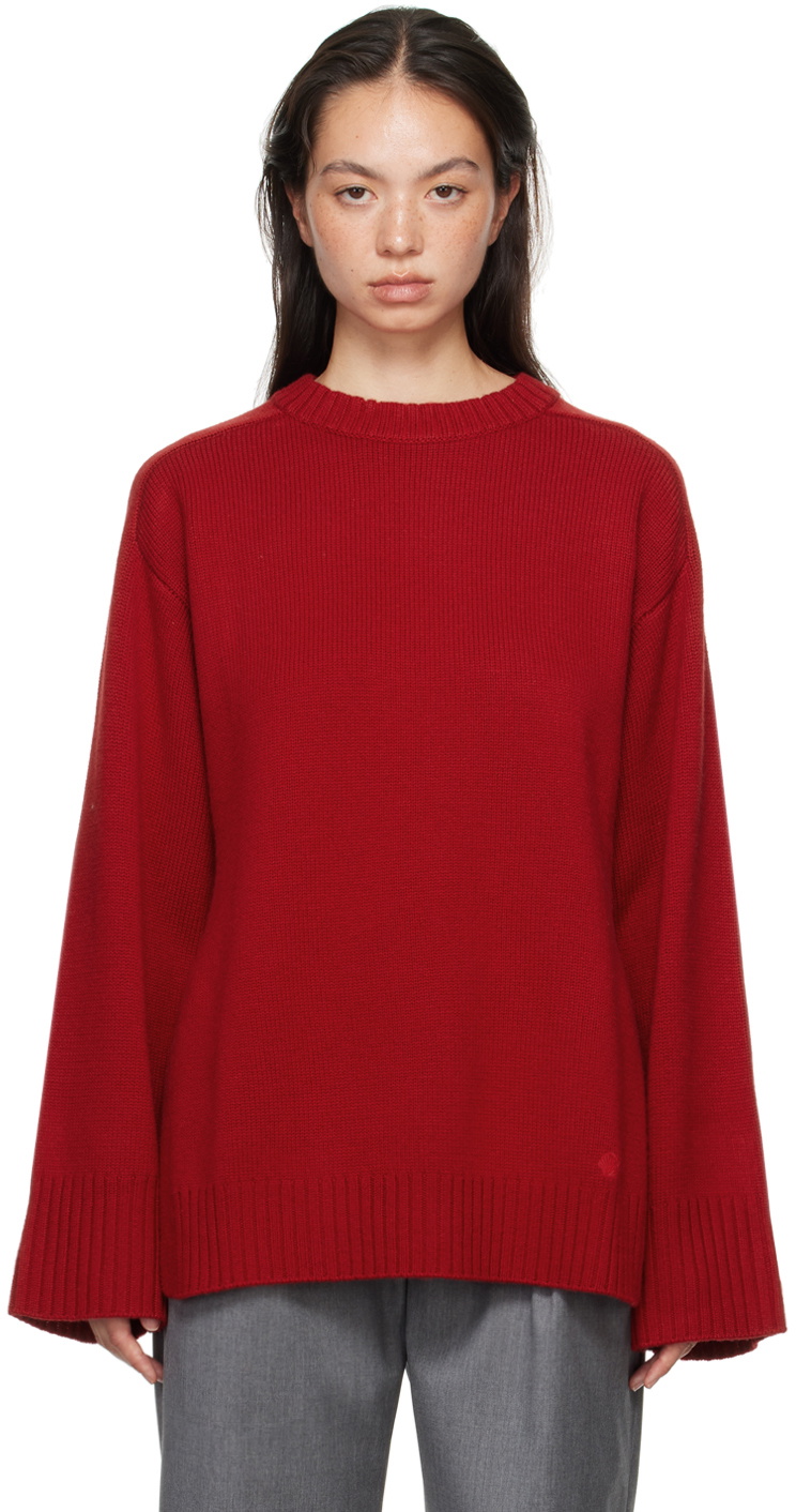 Loulou Studio Red Safi Sweater