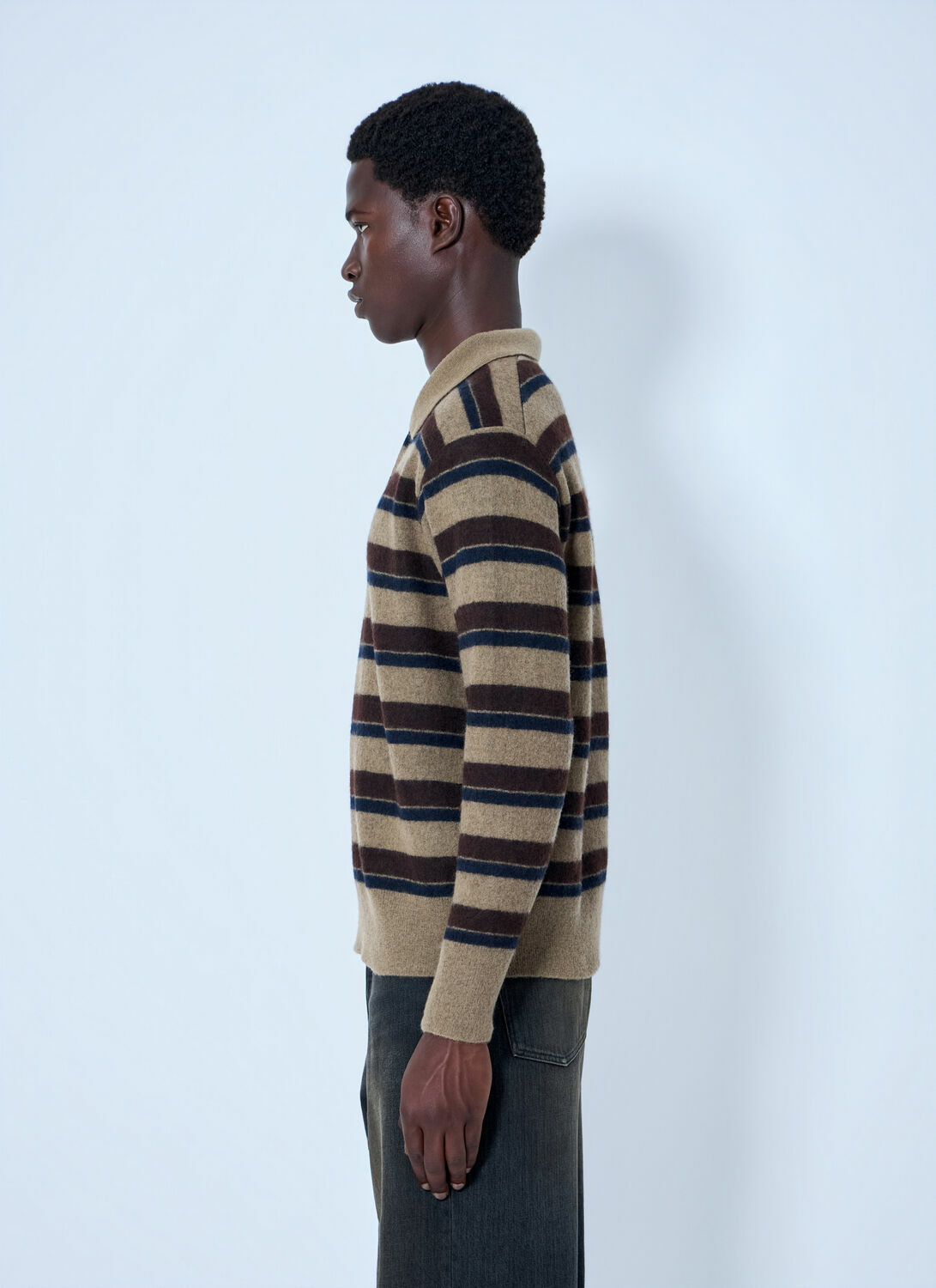 ssstein Knit Stripe Polo