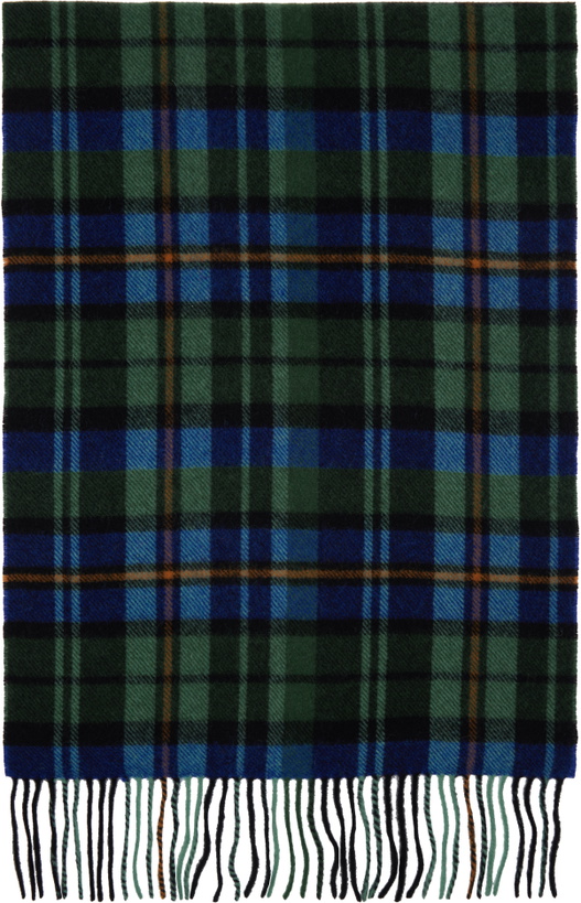 Photo: ADER error Green & Blue Plaid Scarf