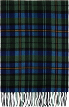 ADER error Green & Blue Plaid Scarf