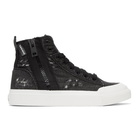 Diesel Black S-Astico Denim Sneakers