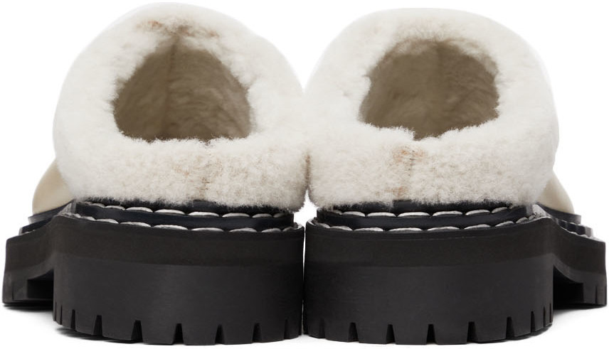 Proenza Schouler Off White Shearling Lug Sole Mule Proenza Schouler