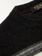 Loro Piana - Glenshell Striped Cashmere and Silk-Blend Sweater - Multi